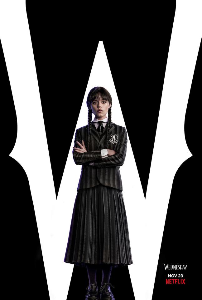 The Sky Sports Racing host appeared to take inspiration from Wednesday Addams