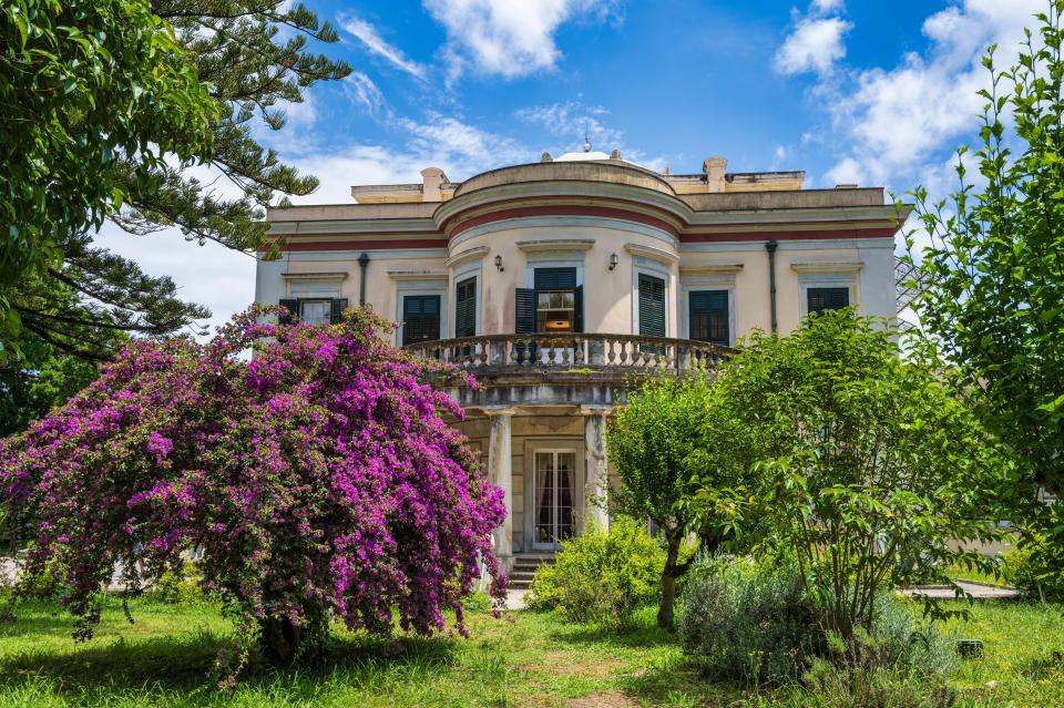 The sprawling mansion now serves as a tourist attraction