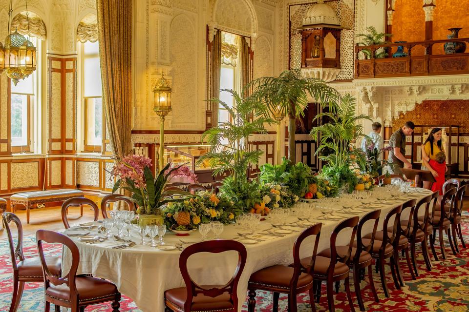 The airy dining room is now open to tourists