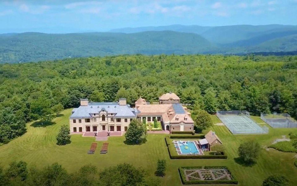 A swimming pool, tennis court and stunning views only add to the superb estate