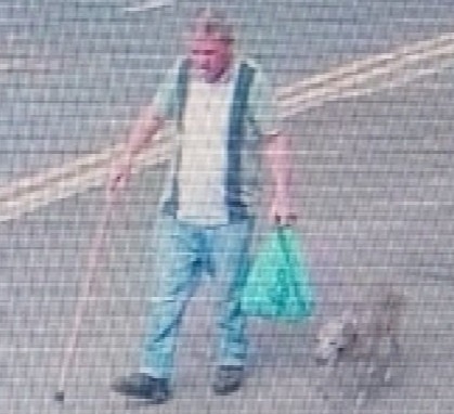 Forrester (pictured) was last seen walking his dogs