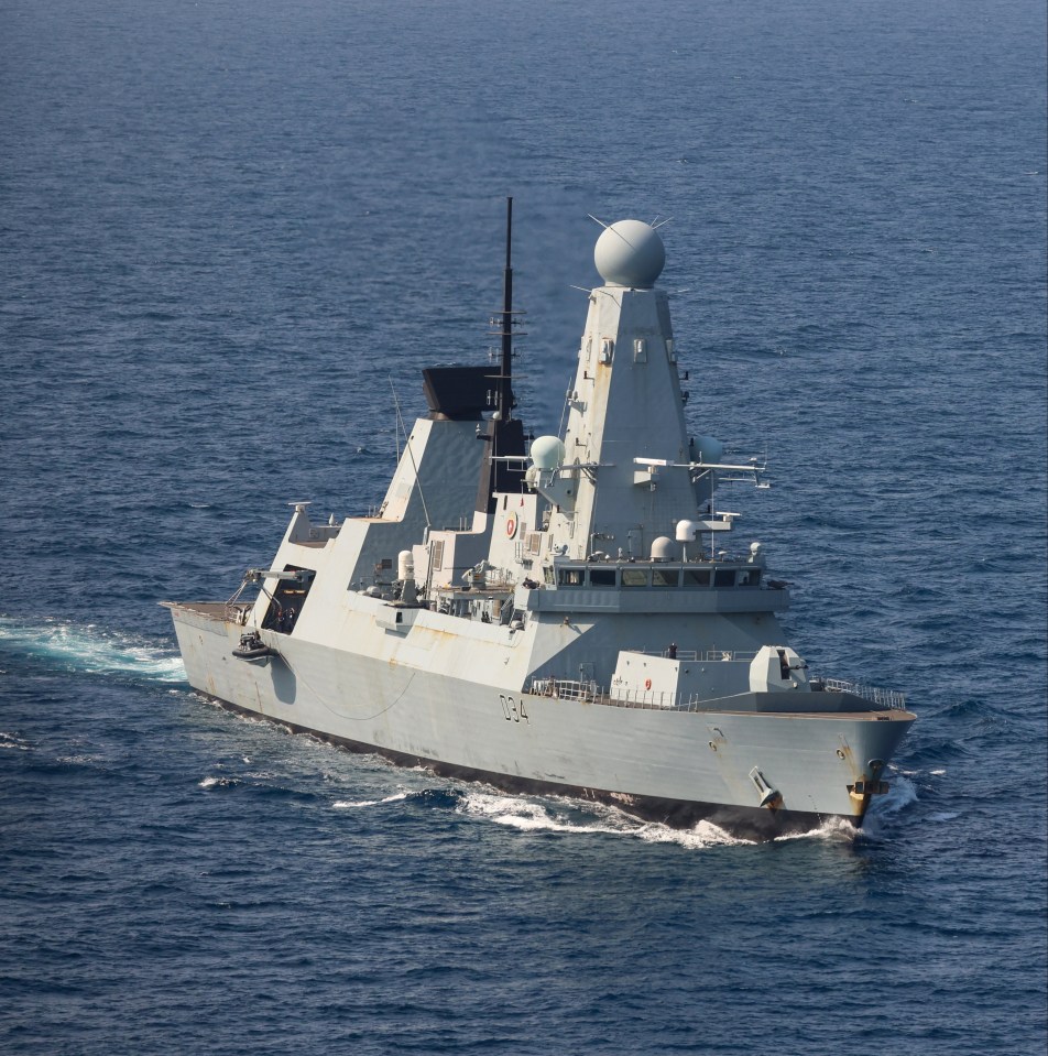 HMS Diamond unleashed a devastating barrage of Sea Viper missiles to defend itself and other ships in the Red Sea