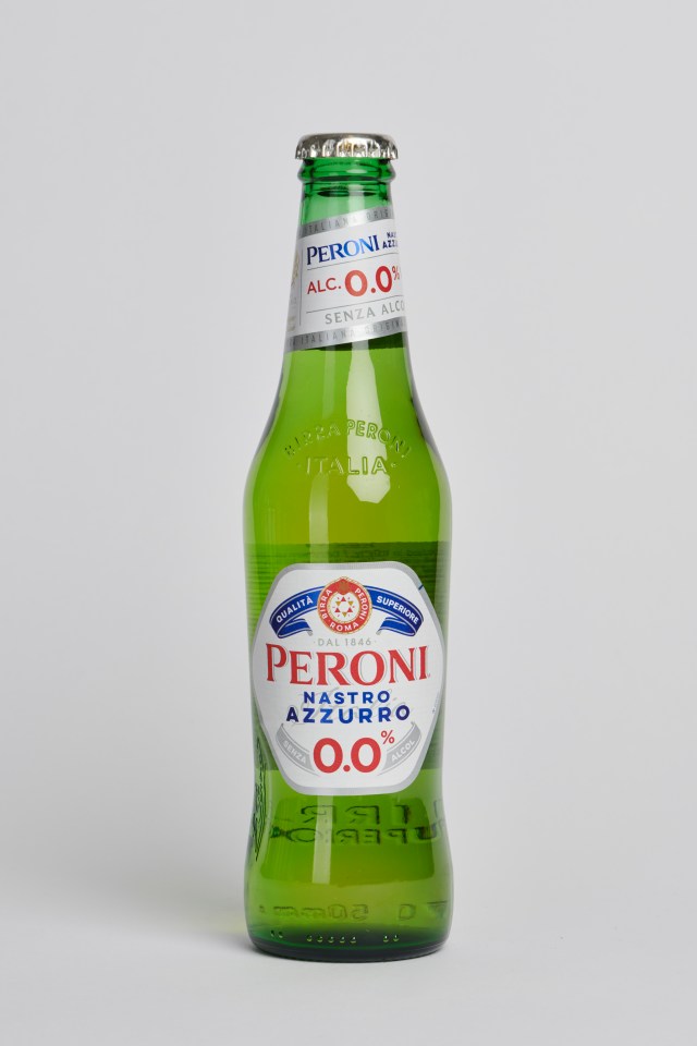 The non-alcoholic Peroni has a really light flavour