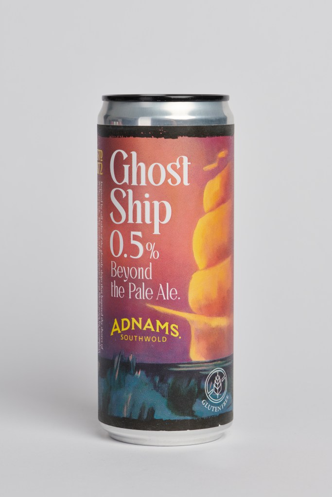 Adnams Ghost Ship Low Alcohol Pale Ale is quite bitter