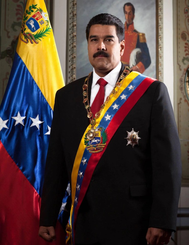 President of Venezuela Nicolas Maduro posing for his offcial photo