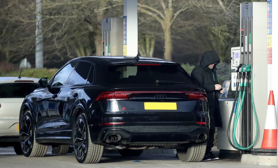 Wazza filled up his £120,00 Audi