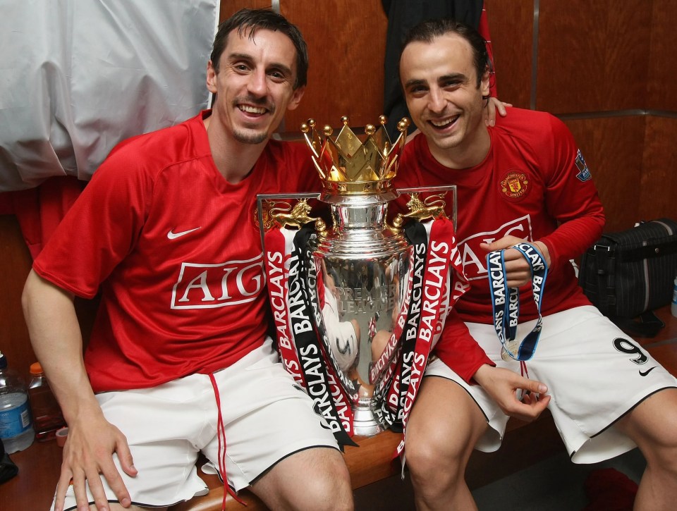 Berbatov won two Premier League titles between 2009 and 2011