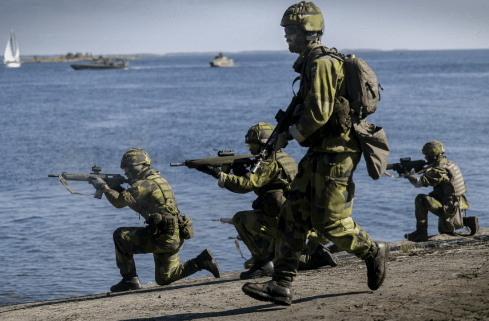 Nato troops in war game simulation exercises