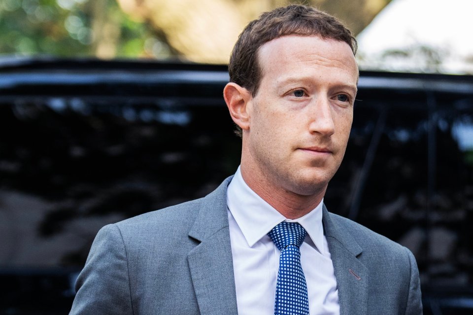  Mark Zuckerberg, CEO of Meta, arrives for the Inaugural AI Insight Forum in Russell Building on Capitol Hill on Wednesday, September 13, 2023