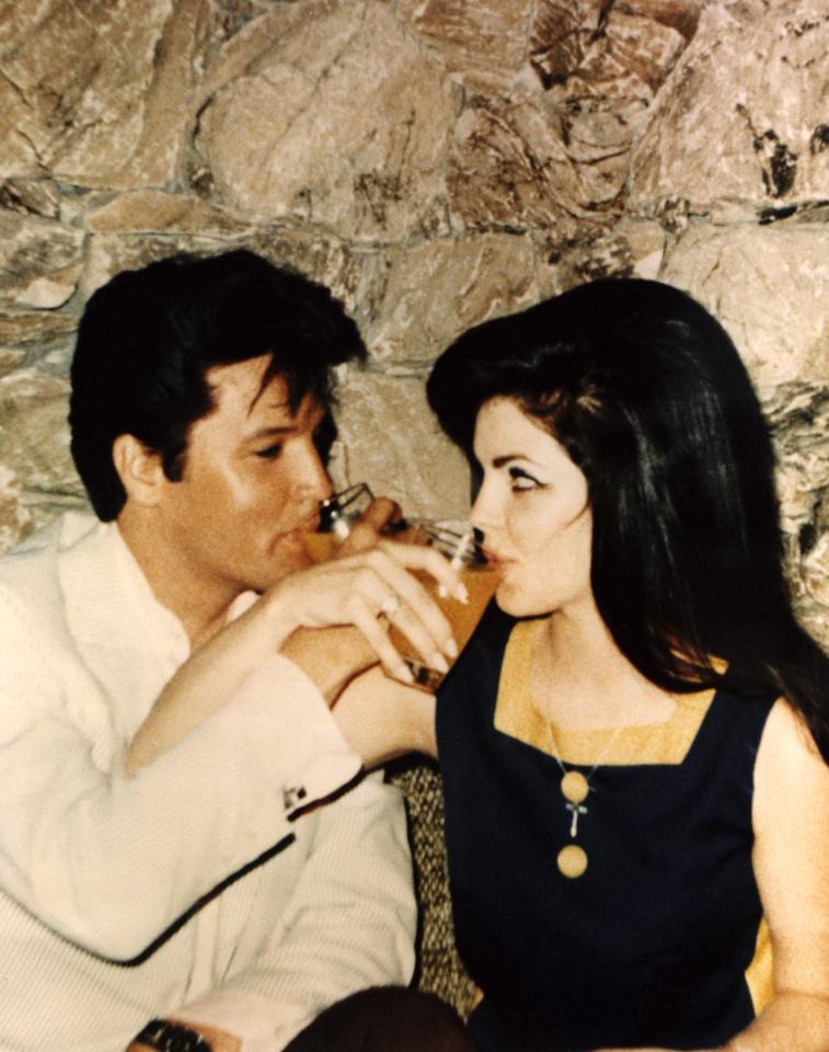 Newlyweds Elvis and Priscilla in 1967