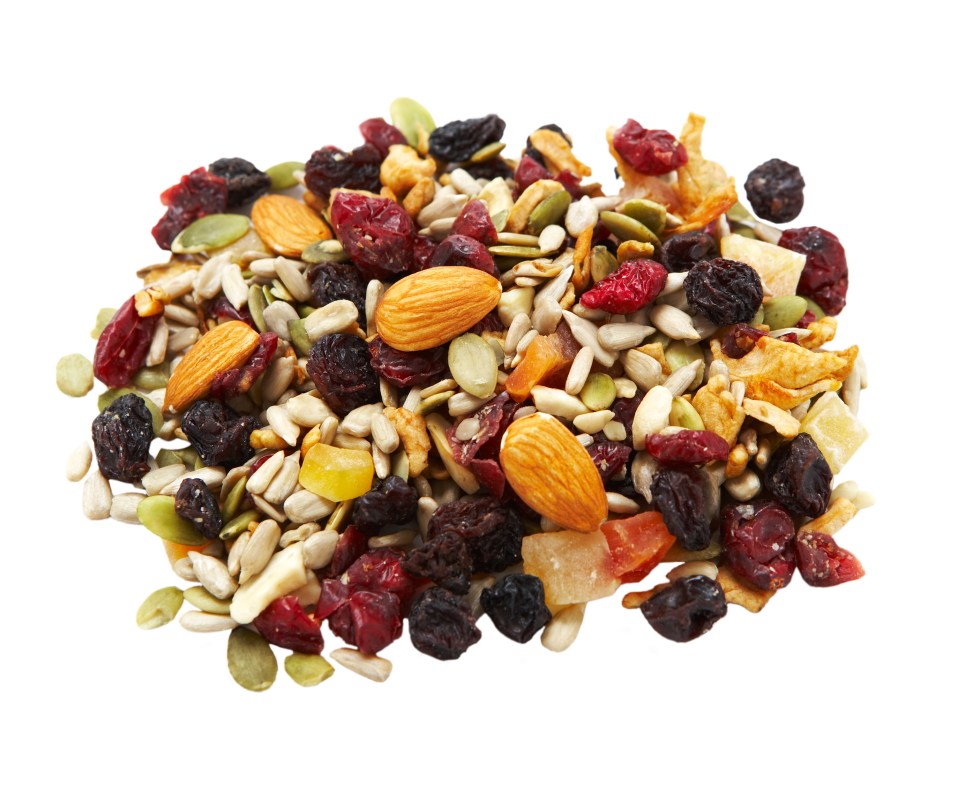 While shop-bought trail mix is high in calories, sugar and fat, the homemade kind doesn't have to be