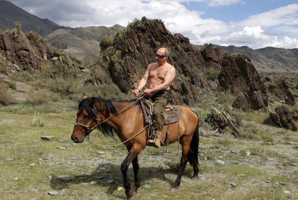 Khavinson once described this photo of Putin as ‘wonderful’ and ‘what a man should look like’