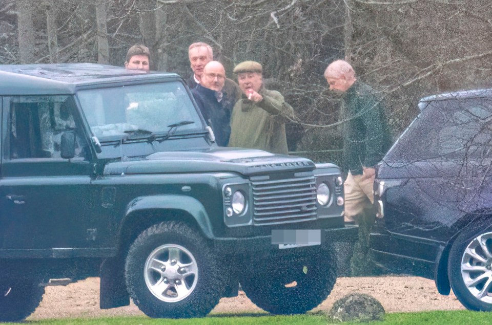 The Duke bowed his head as snaps of the group were taken