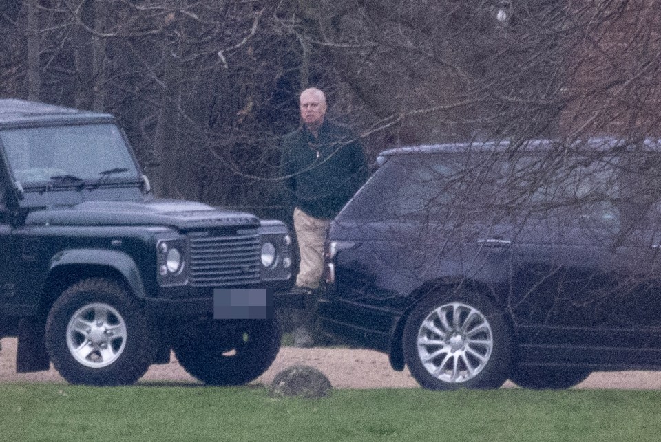 Prince Andrew was spotted at a shooting party today