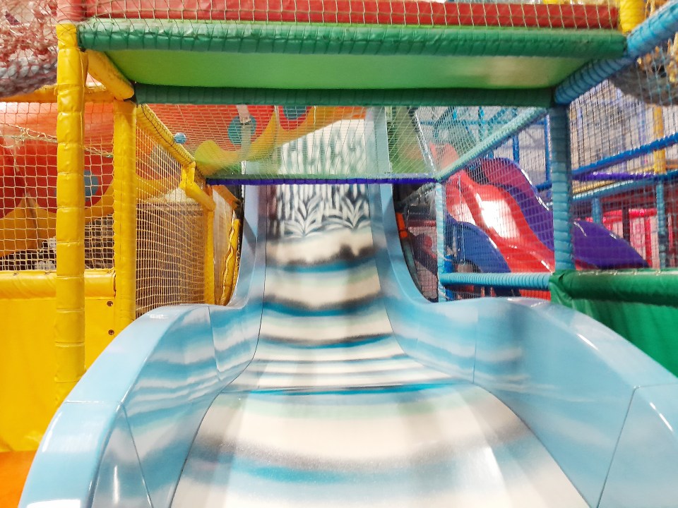 The steepest slide in the soft play area is not for the light-hearted