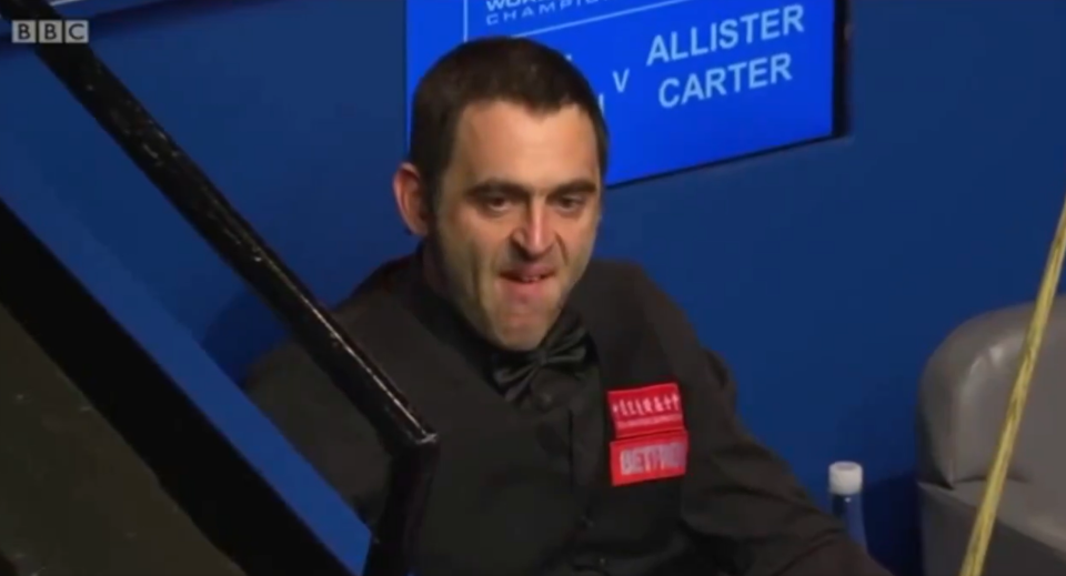 Rocket Ronnie aims a death stare at Carter during a previous encounter