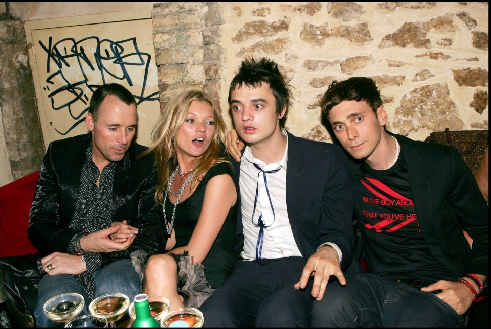 UK SALES ONLY05/07/05 Dior Men's Sring Summer 2006 collection after Party. The party was also to celebrate the Birthday of Designer Hedi Slimane. Paris France.Among those attending David Furnish, Kate Moss, Pete Doherty and Hedi Slimane.Credit: GoffINF.com/Angeli Ref: KGC-60/104474