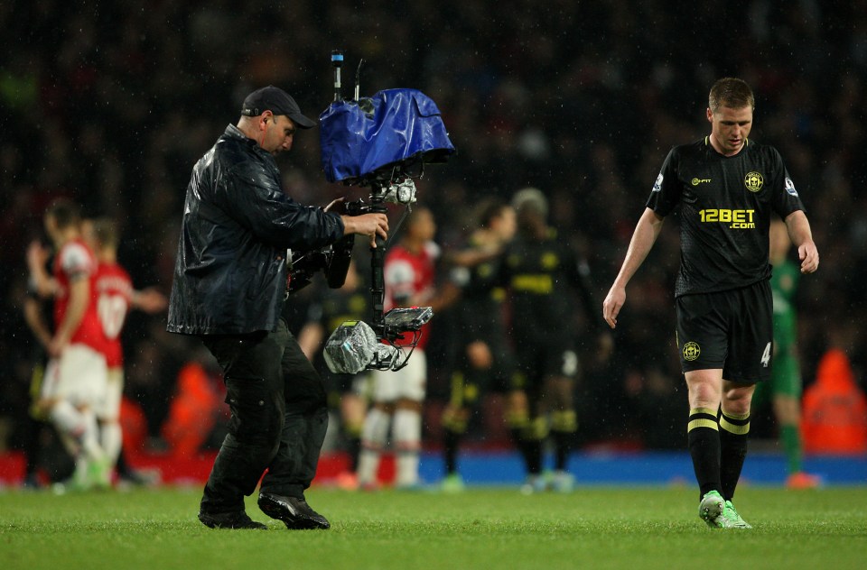 Wigan were relegated from the Premier League at Arsenal  three days after the biggest win of their history