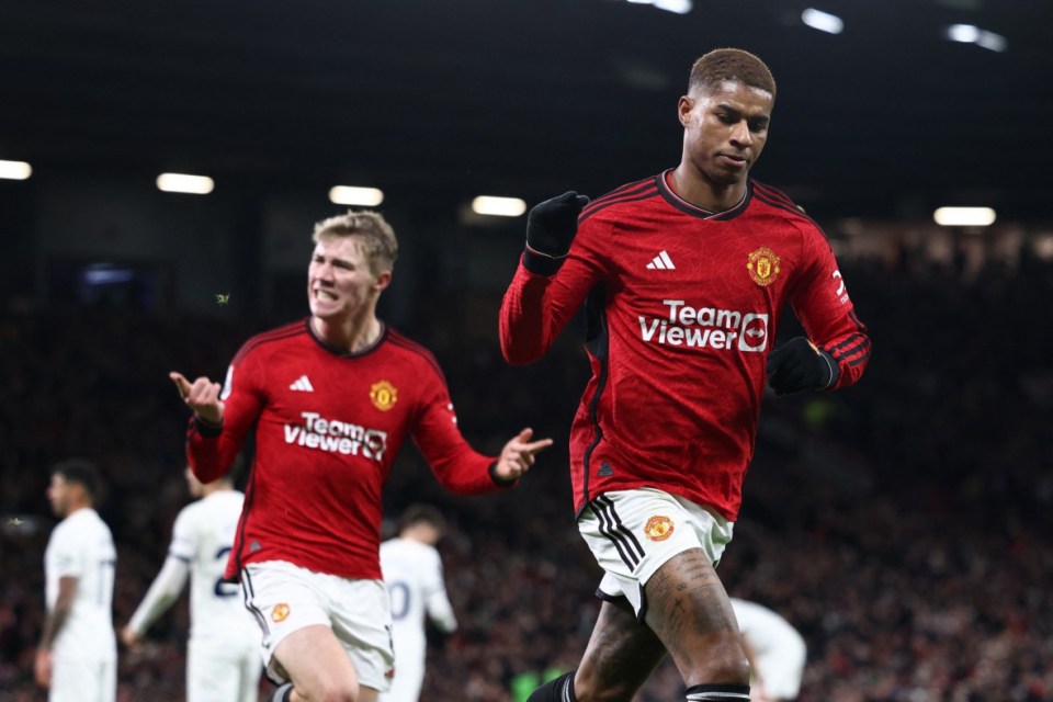 Marcus Rashford was on the scoresheet in his last Premier League outing against Tottenham