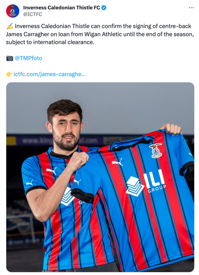 He has joined Inverness CF