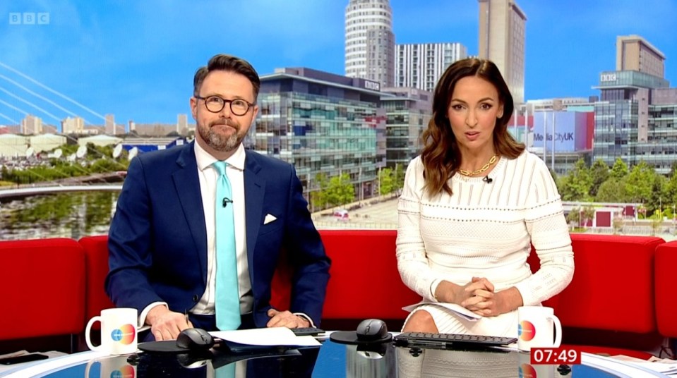 Jon Kay and Sally Nugent presented Tuesday’s edition of BBC Breakfast