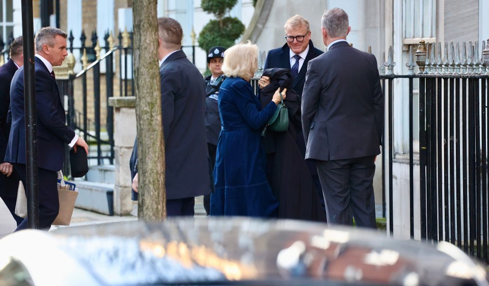 Queen Camilla is by her husband’s side