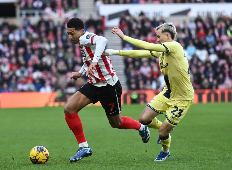 Jobe Bellingham (left) will relish facing Premier League Newcastle on Saturday