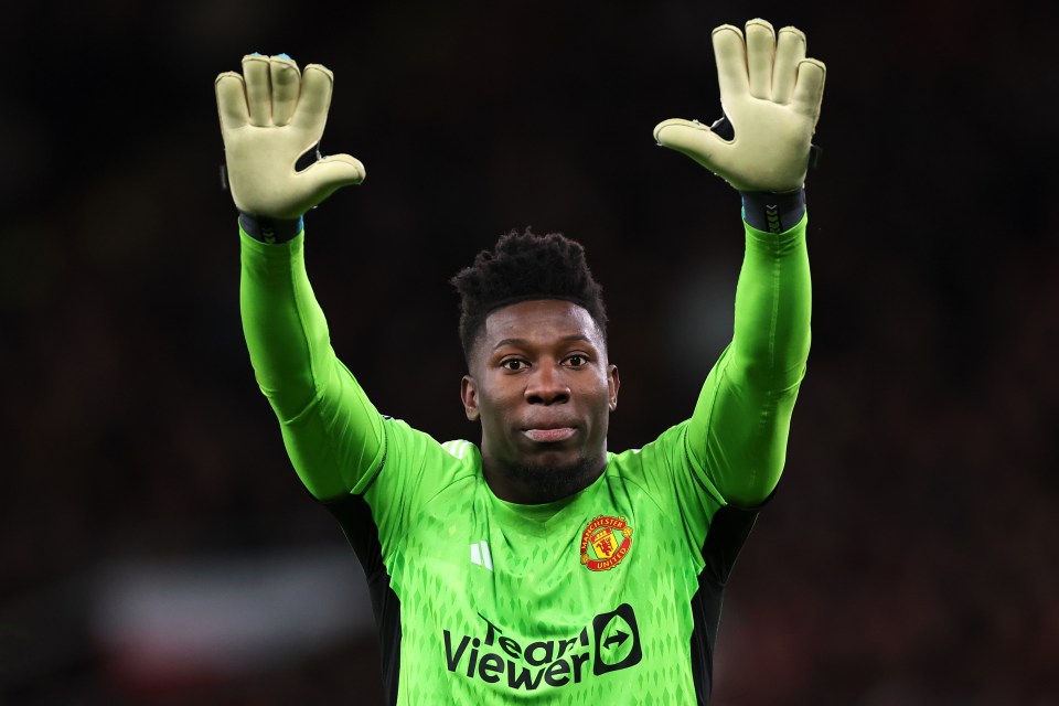 Onana played for United as they battled Tottenham in a 2-2 draw at Old Trafford