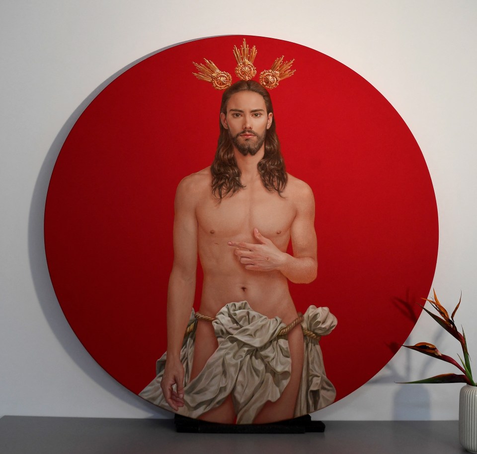 A painting of Jesus Christ has been slammed for being overly sexualised