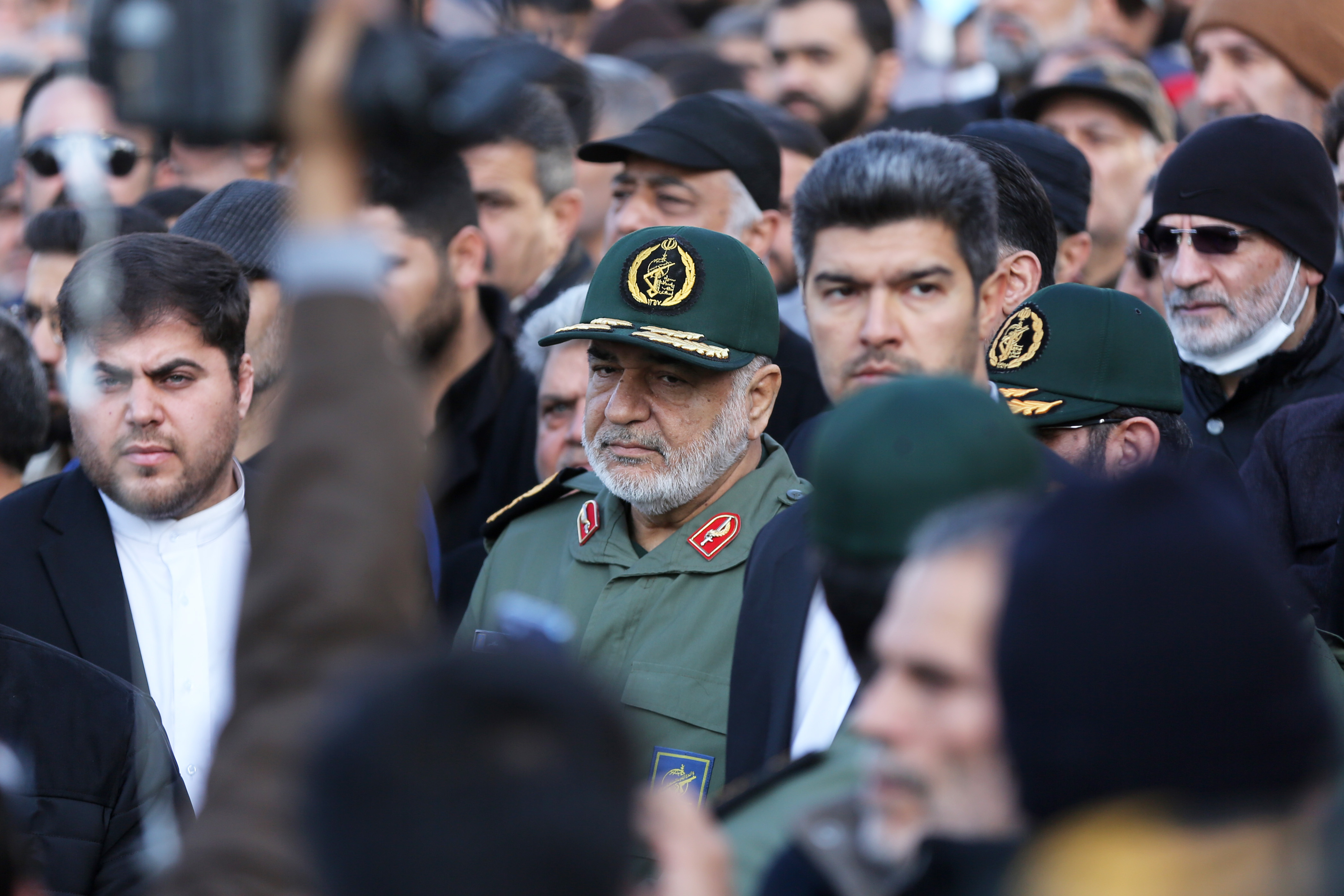 Hossein Salami sent out a chilling message saying Iran isn't 'afraid of war' despite the US preparing to retaliate in the Middle East