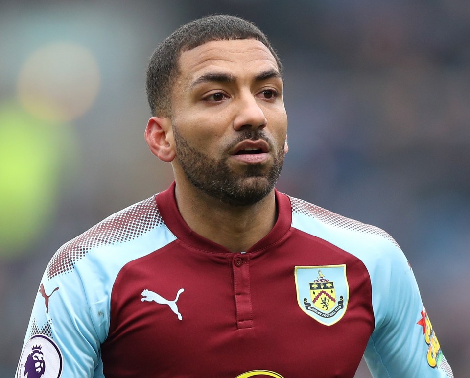 The winger ended his career at Burnley