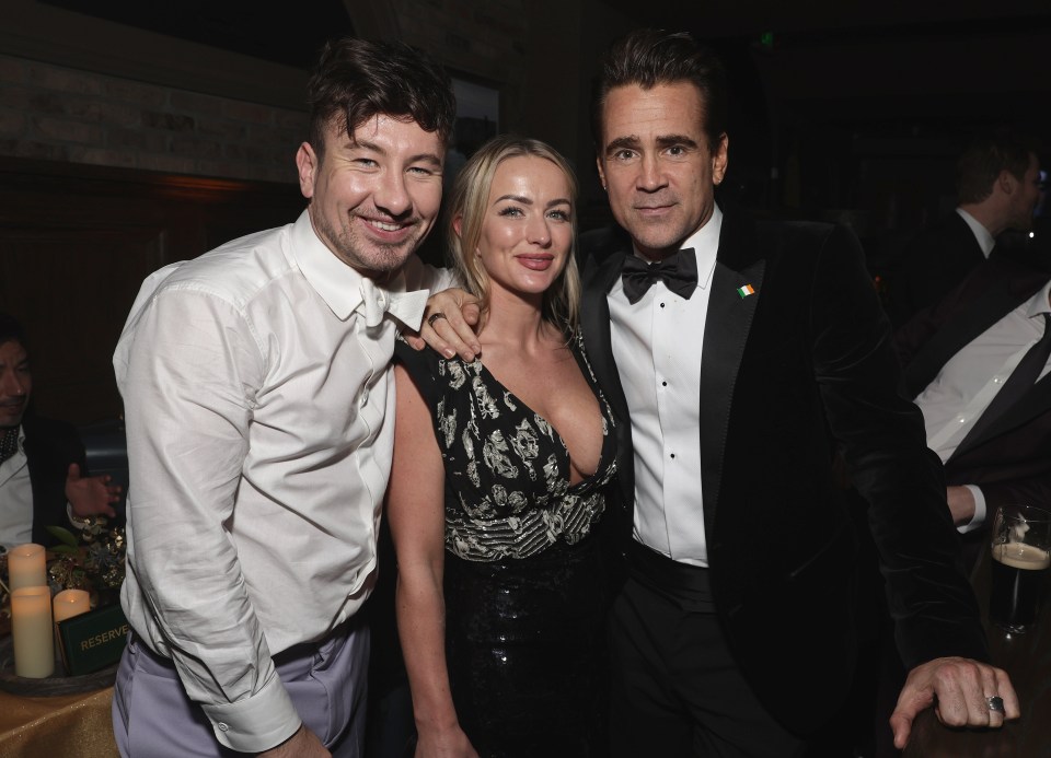 Barry with his ex Shona Guerin and Inisherin co-star Colin Farrell