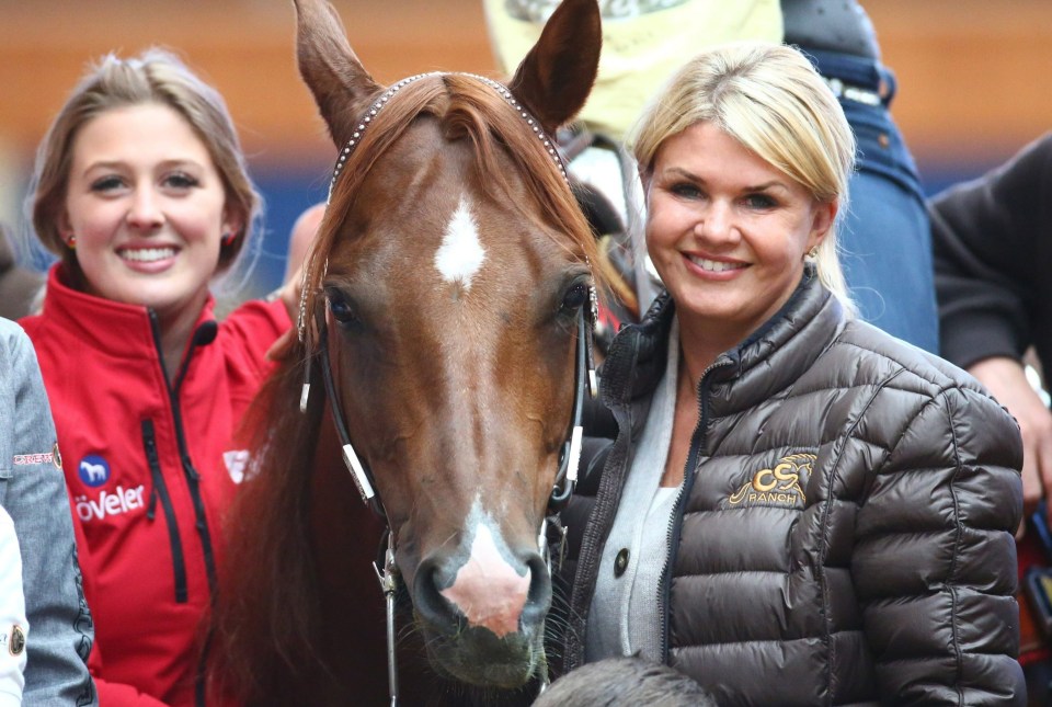 Gina shares her love of horses with her mother, Corinna