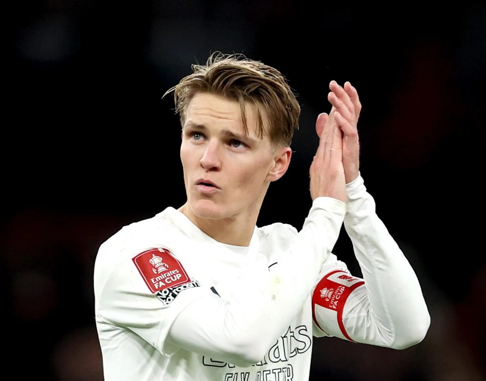 Martin Odegaard was one of several Arsenal stars guilty of missing chances