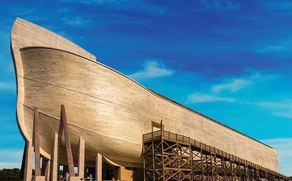 The replica of Noah's Ark is supposed to be 'life-size' based on measurements in the Bible