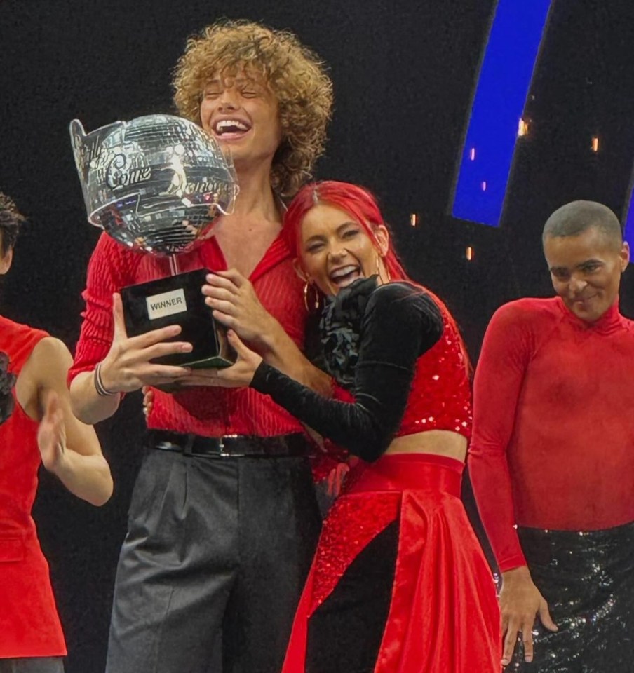 Strictly Come Dancing’s Bobby Brazier was seen cuddling up with Dianne Buswell on the show’s tour in Birmingham