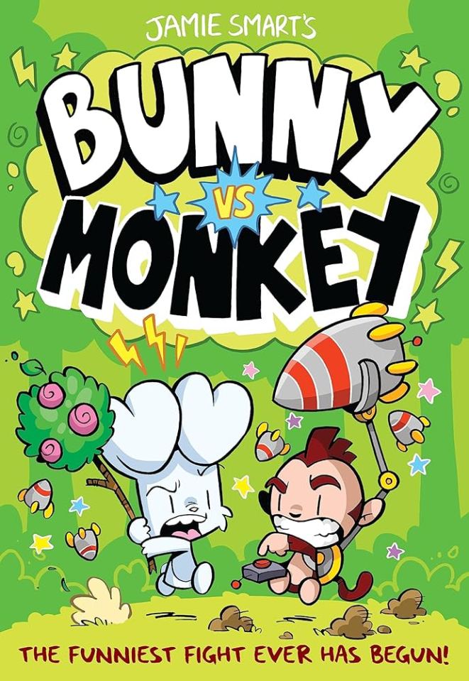 Bunny Vs Monkey, by Jamie Smart is a very funny comic book series, full of pictures