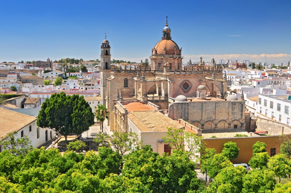 The stunning cathedral in Cadiz, Spain