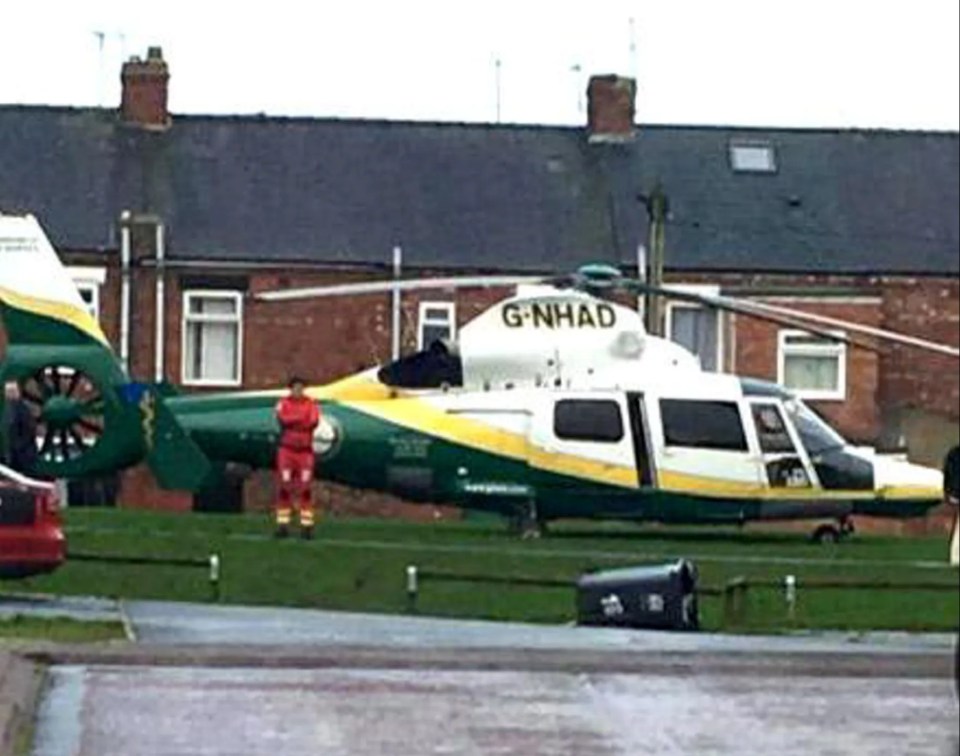 A child was taken to Royal Victoria Infirmary in Newcastle in a critical condition