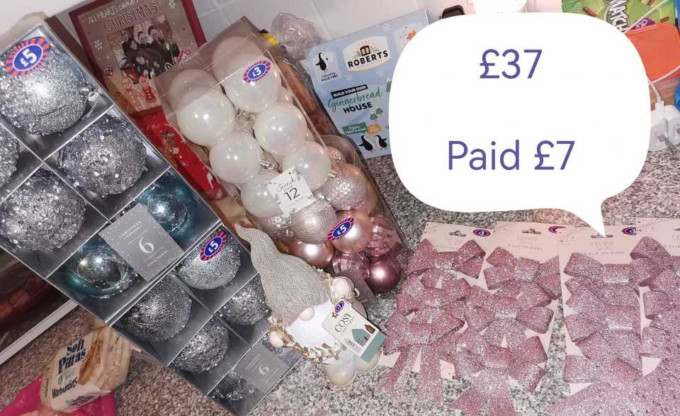 Bethany-Jane saved £30 on Christmas decorations