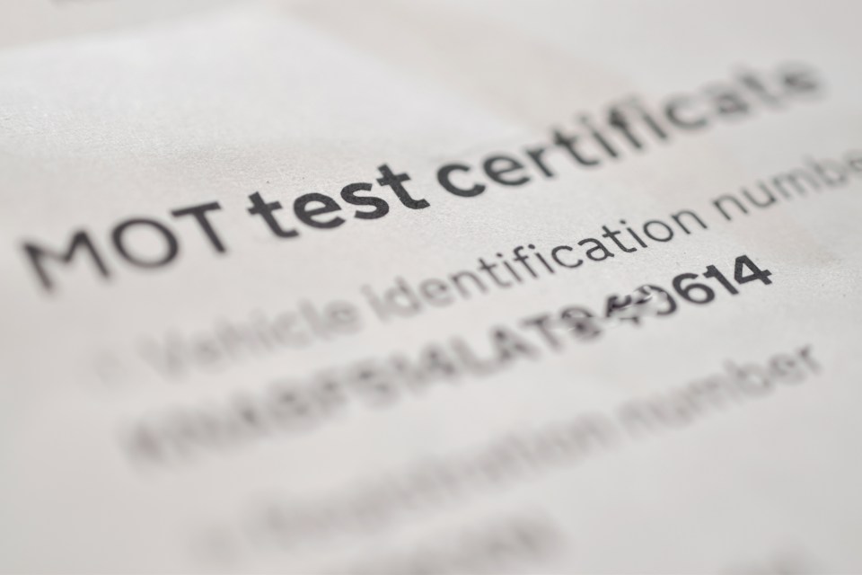 Without a valid MOT certificate in place, you cannot legally drive your car