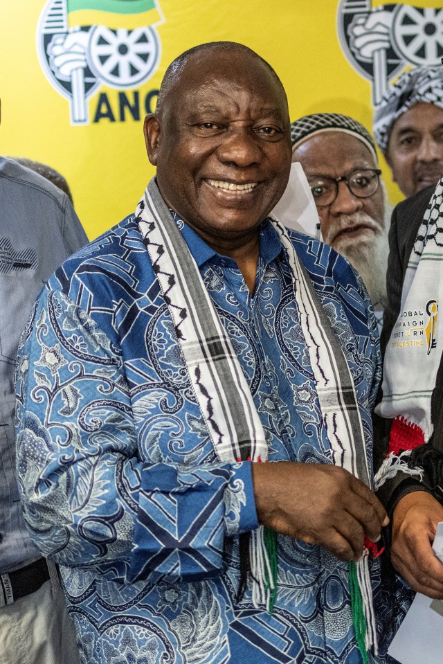 South African President and president of the African National Congress (ANC) Cyril Ramaphosa