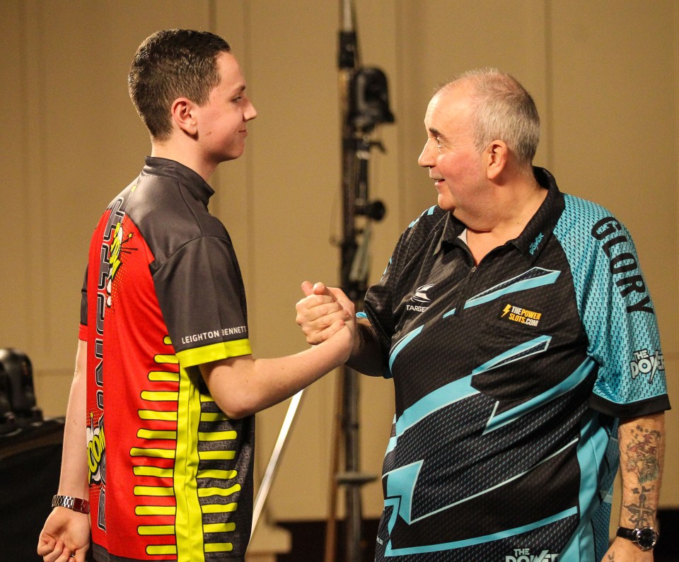 Bennett beat hero Phil Taylor in an exhibition in 2018