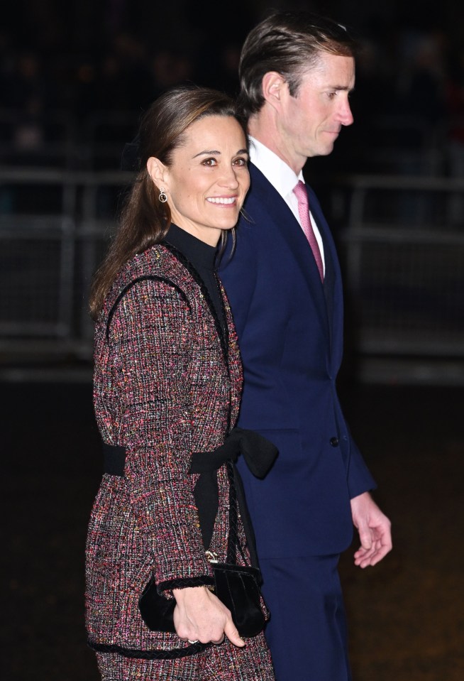 Kate's sister Pippa with her husband James Matthews