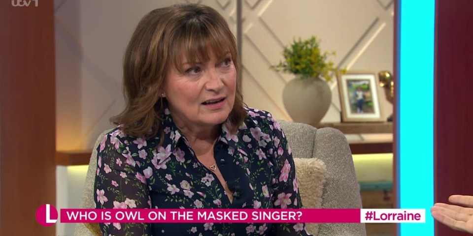 Lorraine has been forced to deny speculation she is Owl on The Masked Singer