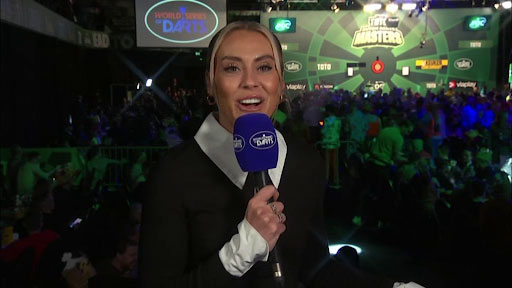 Emma Paton is on our screens for the Premier League Darts every Thursday