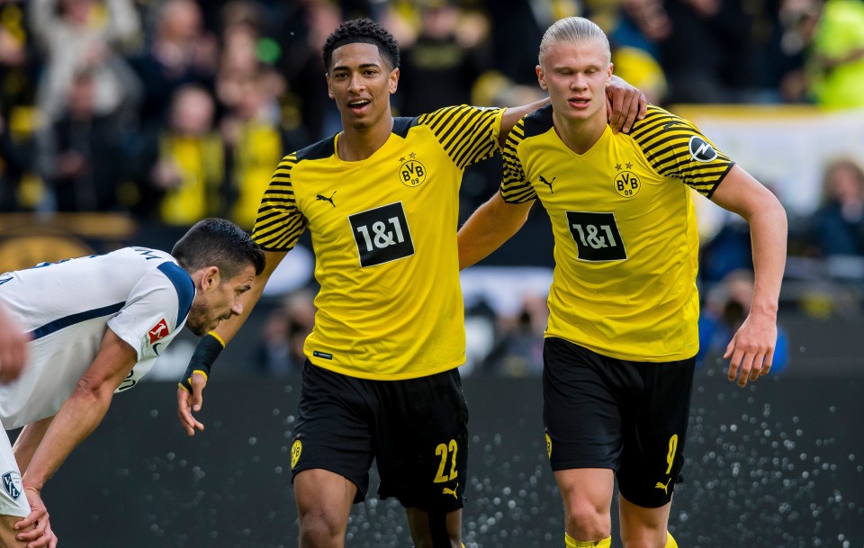 Haaland enjoyed his time on and off the pitch with pal Jude Bellingham at Borussia Dortmund