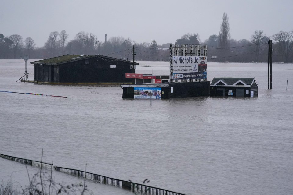 Worcester racecourse has taken an absolute battering during this wet and wild winter