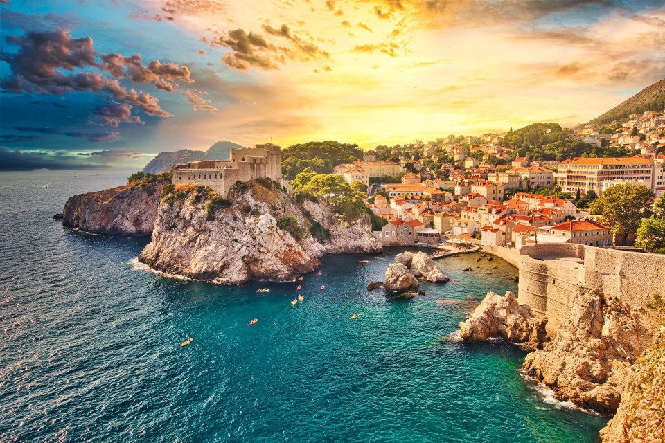 The historic view of Dubrovnik, taking in Fort Lovrijenac