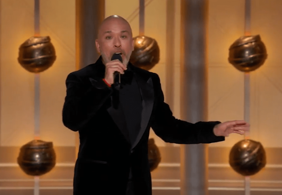 Comedian Jo Koy took aim at the royals at the Golden Globes